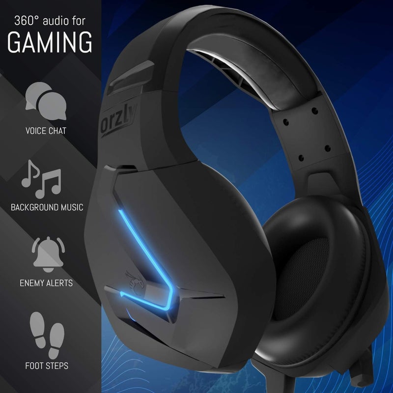 Orzly Gaming Headset for PC and Gaming Consoles PS5, PS4, Xbox Series X | S, Xbox ONE, Nintendo Switch & Google Stadia Stereo Sound with Noise Cancelling mic - Hornet RXH-20 Abyss Edition - Image 2